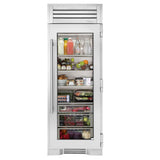 30Inch Column - All Refrigerator - Stainless Glass Door - Hinged Right (R)