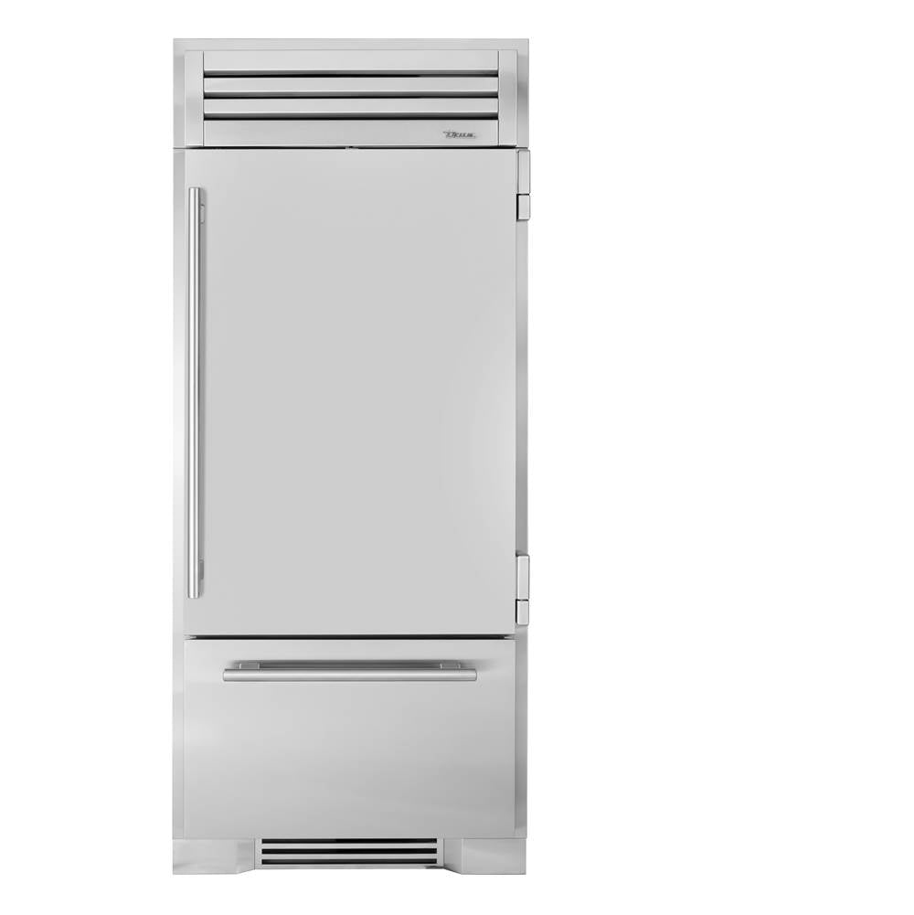 True Residential - 36'' Refrigerator/Bottom Freezer - Stainless Steel - Stainless Solid Door - Hinged Right (R) - Stainless Steel