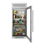 True Residential - 36Inch Column - All Refrigerator - Stainless Glass Door - Hinged Right (R)