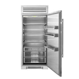 36Inch Column - All Refrigerator - Stainless Door - Hinged Right (R)