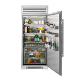 True Residential - 36Inch Column - All Refrigerator - Stainless Door - Hinged Right (R)