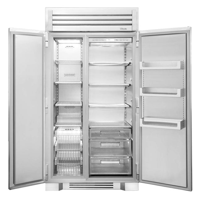 True Residential - 42Inch Side By Side Refrigerator/Freezer - Stainless Steel - Integrated Ice