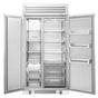 True Residential - 42Inch Side By Side Refrigerator/Freezer - Stainless Steel - Integrated Ice
