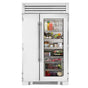 True Residential - 48Inch Side By Side Refrigerator/Freezer - Stainless Steel - Stainless Glass Door - Integrated Ice