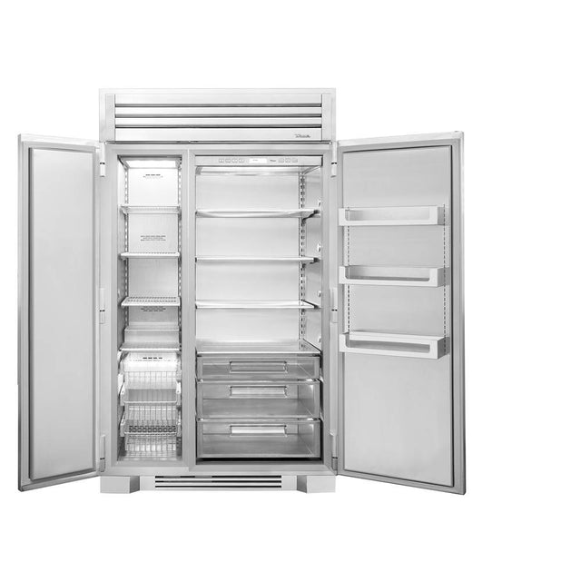True Residential - 48Inch Side By Side Refrigerator/Freezer - Stainless Steel - Integrated Ice