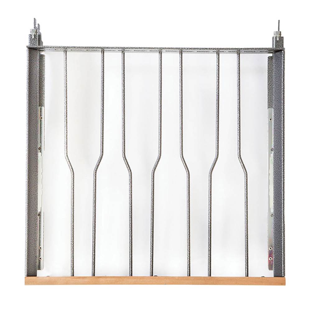Glide Out Wine Shelf - Step for RH - SS Handle Cabinet (8 Bottles) - 24 Inch
