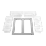 True Residential - Drawer Pan Kit - (2) 1/3 Pans, (4) 1/6 Pans, (2) 1/9 Pans - Drawer Models Only