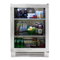True Residential - Stainless Glass - 2 Glass Shelves - Hinge Right (R) - Stainless Steel