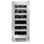 True Residential - Stainless Glass - 5 Pullout Wine, 1 Floor Cradle - Hinge Right (R) - Stainless Steel