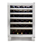 True Residential - Stainless Glass - 5 Pullout Wine, 1 Floor Cradle - Hinge Right (R) - Stainless Steel