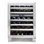 True Residential - Stainless Glass - 5 Pullout Wine, 1 Floor Cradle - Hinge Right (R) - Stainless Steel