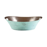 Thompson Traders - Santa Clara Copper Verde - Smooth Aged Copper Interior with Verde Exterior