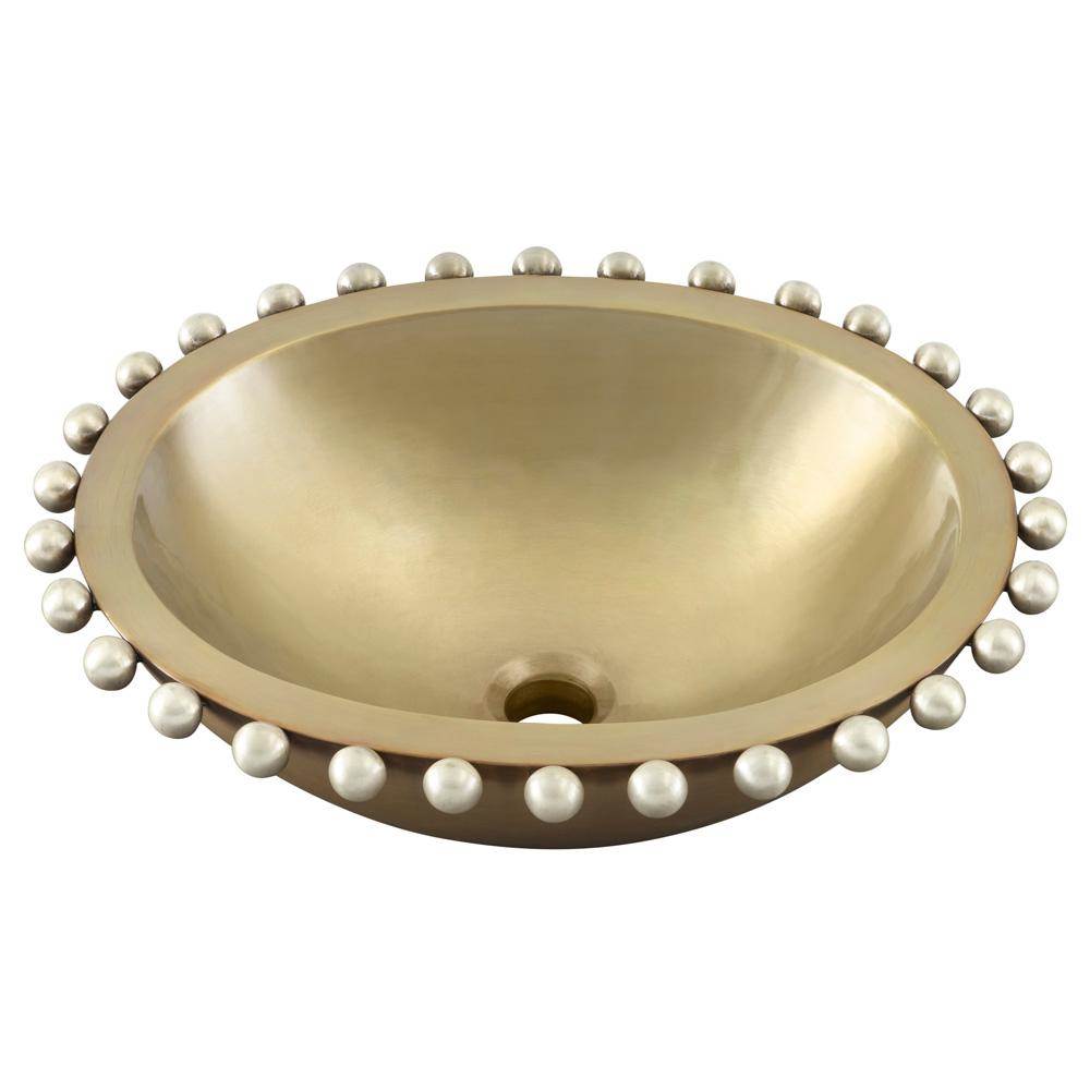 Thompson Traders - Altamira Pearl - Antique Satin Gold and Burnished Nickel