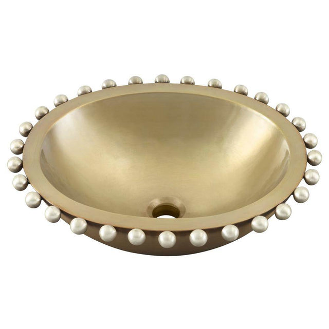 Thompson Traders - Altamira Pearl - Antique Satin Gold and Burnished Nickel