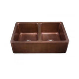 Thompson Traders - Quiroga Antique Copper Double Bowl - Antique Copper