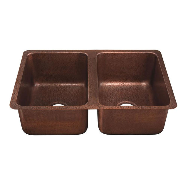 Thompson Traders - Villa Antique Copper Double Bowl - Antique Copper