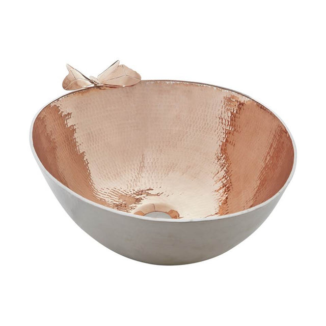 Thompson Traders - Otomi Rose Gold and Hammered Nickel - Rose Gold Interior/Nickel Exterior