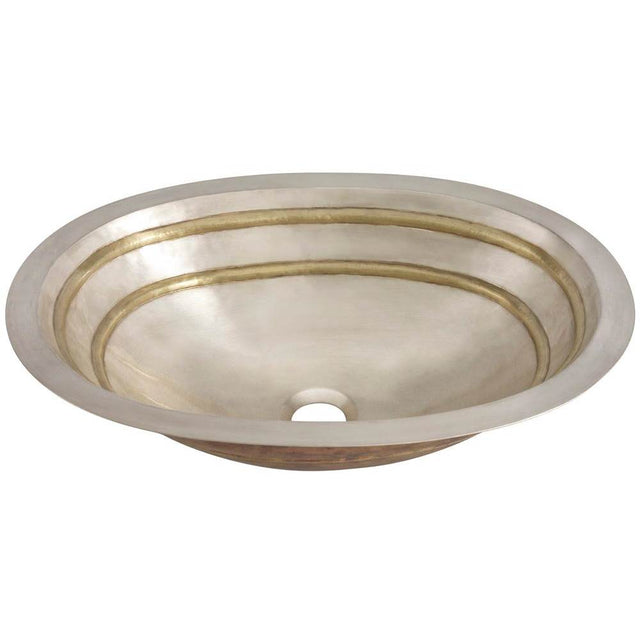 Thompson Traders - Quintana Bath Sink - Satin Brass and Burnished Nickel
