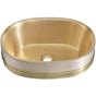 Thompson Traders - Quintana Vessel Sink - Satin Brass and Burnished Nickel