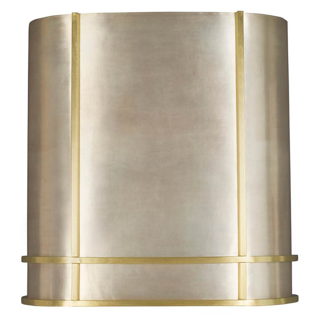 Thompson Traders - Quintana Range Hood - Satin Brass and Burnished Nickel