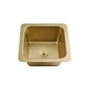 Thompson Traders - Tamayo Hammered Brass Kitchen Sink - Semi-Satin Brass Hammered