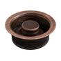 Thompson Traders - Antique Copper Disposal Flange and Stopper - Antique Copper