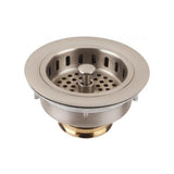 Thompson Traders - Brushed Nickel Disposal Flange and Stopper - Brushed Nickel