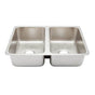 Thompson Traders - Villa Hammered Stainless Steel Double Bowl - Stainless Steel