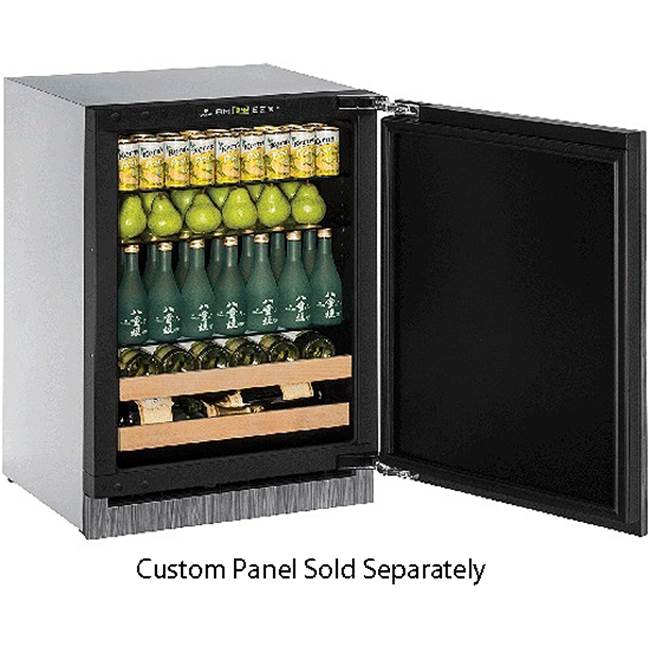 U Line - Beverage Center 24'' Reversible Hinge Integrated Solid 115v - Integrated