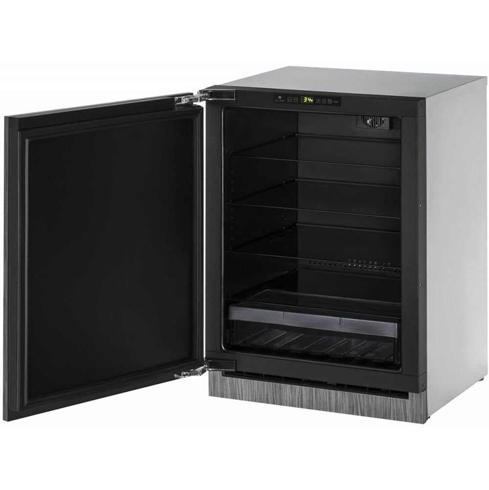 U Line - Solid Refrigerator 24'' Reversible Hinge Integrated 115v - Integrated