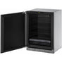 U Line - Solid Refrigerator 24'' Reversible Hinge Integrated 115v - Integrated
