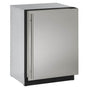 U Line - Solid Refrigerator 24'' Reversible Hinge Stainless 115v - Stainless