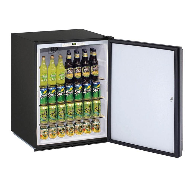 U Line - Solid Refrigerator 24'' Reversible Hinge Integrated 115v - Integrated
