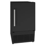 U Line - Ice Maker 15'' Reversible Hinge Black Solid 115v - Black