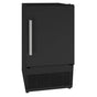U Line - Ice Maker 15'' Reversible Hinge Black Solid 115v - Black
