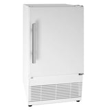U Line - Ice Maker 15'' Reversible Hinge White Solid 115v - White