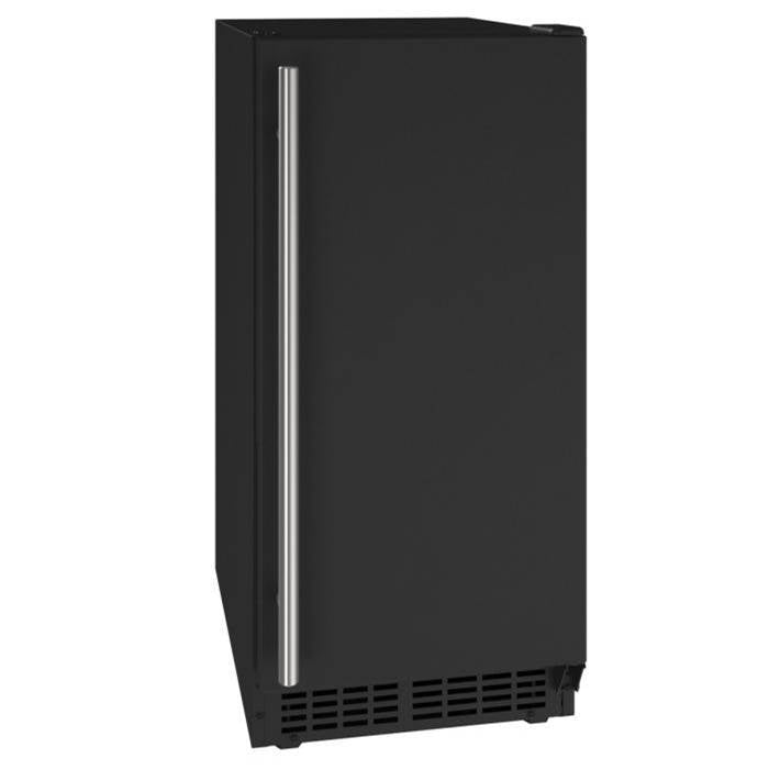U Line - Ice Maker 15'' Reversible Hinge Black Solid 115v - Black