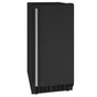 U Line - Ice Maker 15'' Reversible Hinge Black Solid 115v - Black