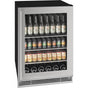 U Line - Beverage Center 24'' Dual Zone Reversible Hinge Integrated Frame 115v - Integrated