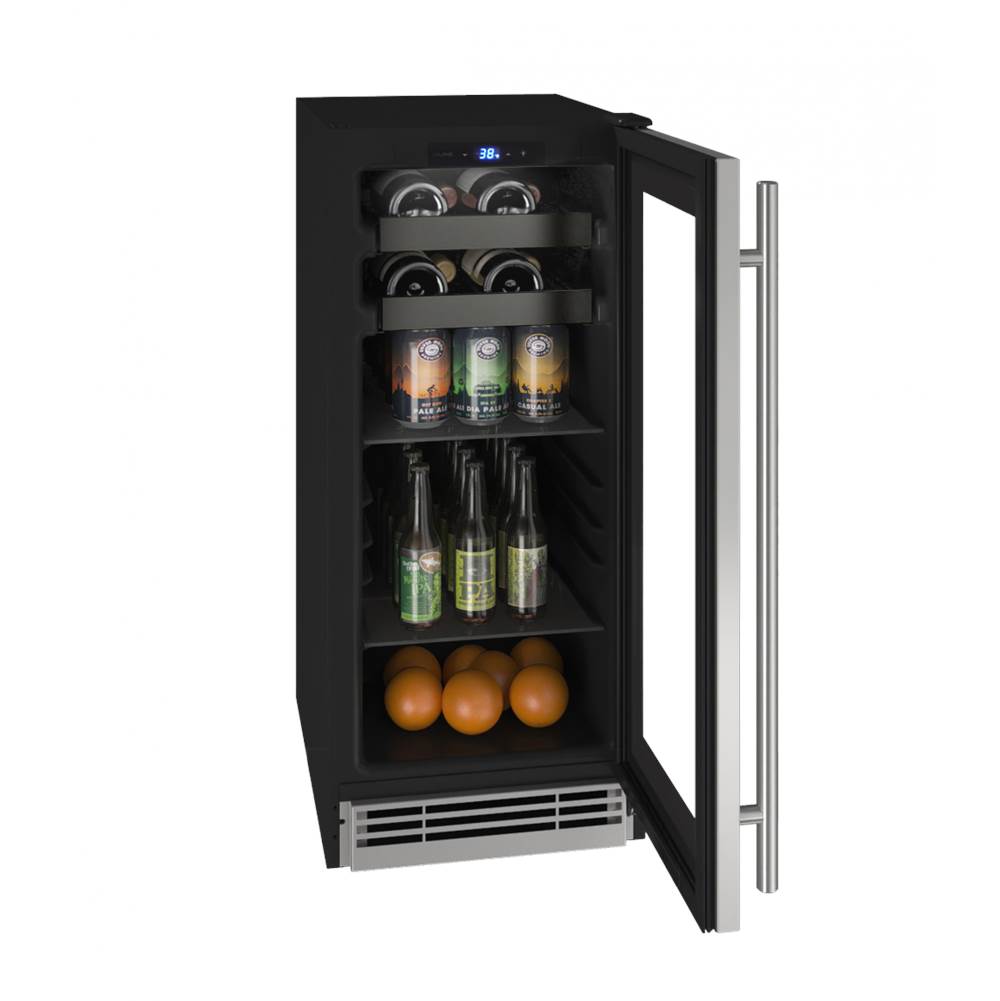 Beverage Center 15'' Reversible Hinge Integrated Frame 115v