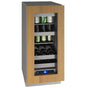 U Line - Beverage Center 15'' Reversible Hinge Integrated 115v - Integrated