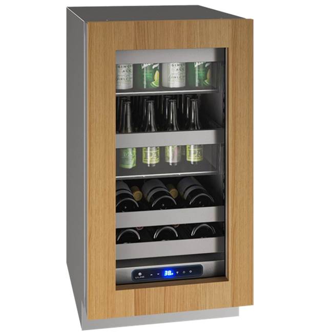 U Line - Beverage Center 18'' Reversible Hinge Integrated 115v - Integrated