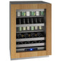 U Line - Beverage Center 24'' Reversible Hinge Integrated Solid 115v - Integrated