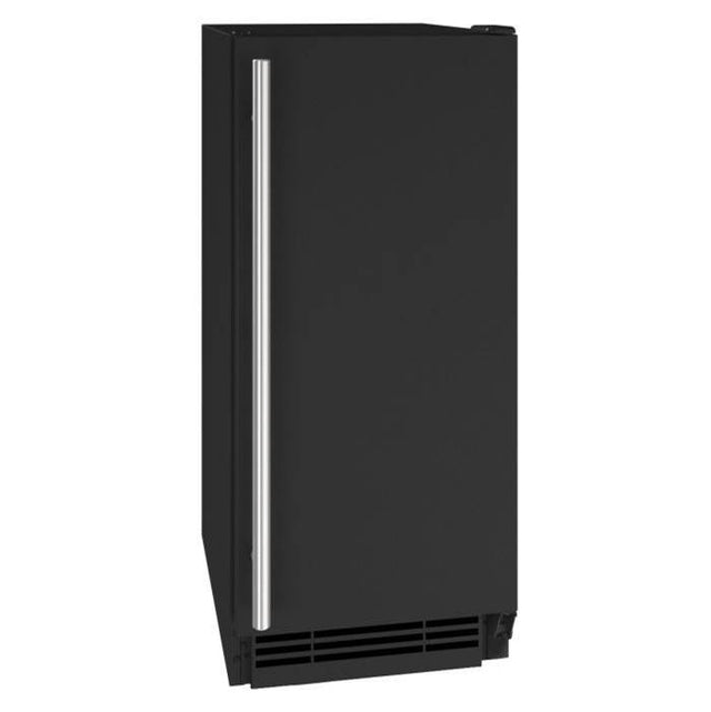 U Line - Clear Ice Machine 15'' Reversible Hinge Black Solid 115v - Black
