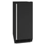 U Line - Clear Ice Machine 15'' Reversible Hinge Black Solid 115v - Black