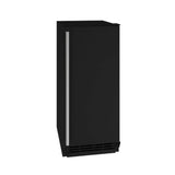U Line - Ice Maker 15'' Reversible Hinge Black Solid 115v - Black