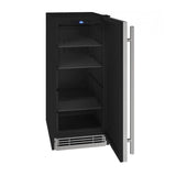 Solid Refrigerator 15'' Reversible Hinge Black Solid 115v