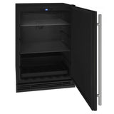Solid Refrigerator 24'' Reversible Hinge Black Solid 115v