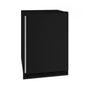 U Line - Solid Refrigerator 24'' Reversible Hinge Black Solid 115v - Black