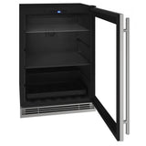 Solid Refrigerator 24'' Reversible Hinge Black Solid 115v